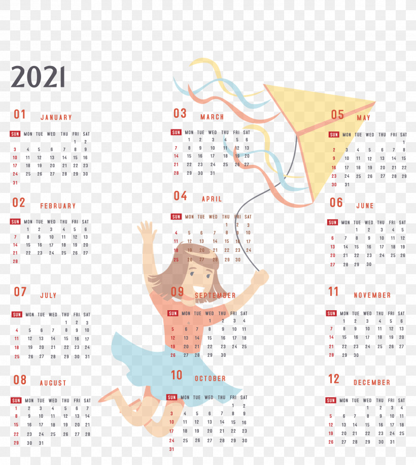 Year 2021 Calendar Printable 2021 Yearly Calendar 2021 Full Year Calendar, PNG, 2684x3000px, 2021 Calendar, Year 2021 Calendar, Calendar System, Meter Download Free