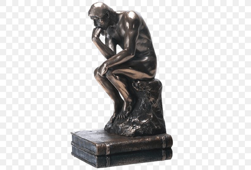 The Thinker Bronze Sculpture Figurine, PNG, 555x555px, Watercolor, Cartoon, Flower, Frame, Heart Download Free
