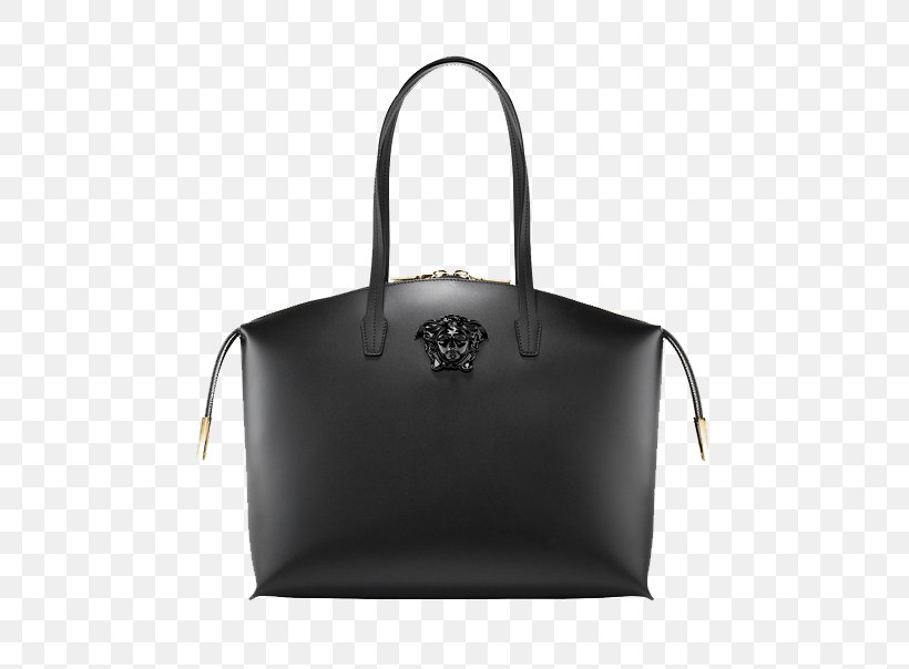 Handbag Versace Fashion Calfskin, PNG, 499x604px, Handbag, Bag, Black, Brand, Buckle Download Free