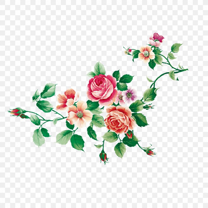 Garden Roses Flower Qixi Festival, PNG, 1276x1276px, Garden Roses, Branch, Cut Flowers, Drawing, Flora Download Free