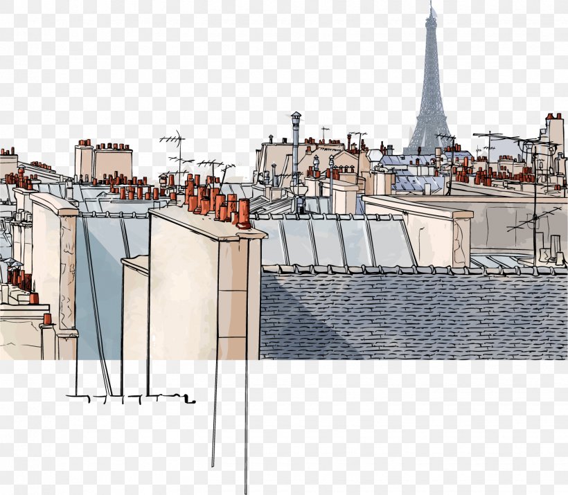 Paris Window Fototapet Roof Illustration, PNG, 1430x1248px, Paris, Architecture, Building, Ceiling, Elevation Download Free