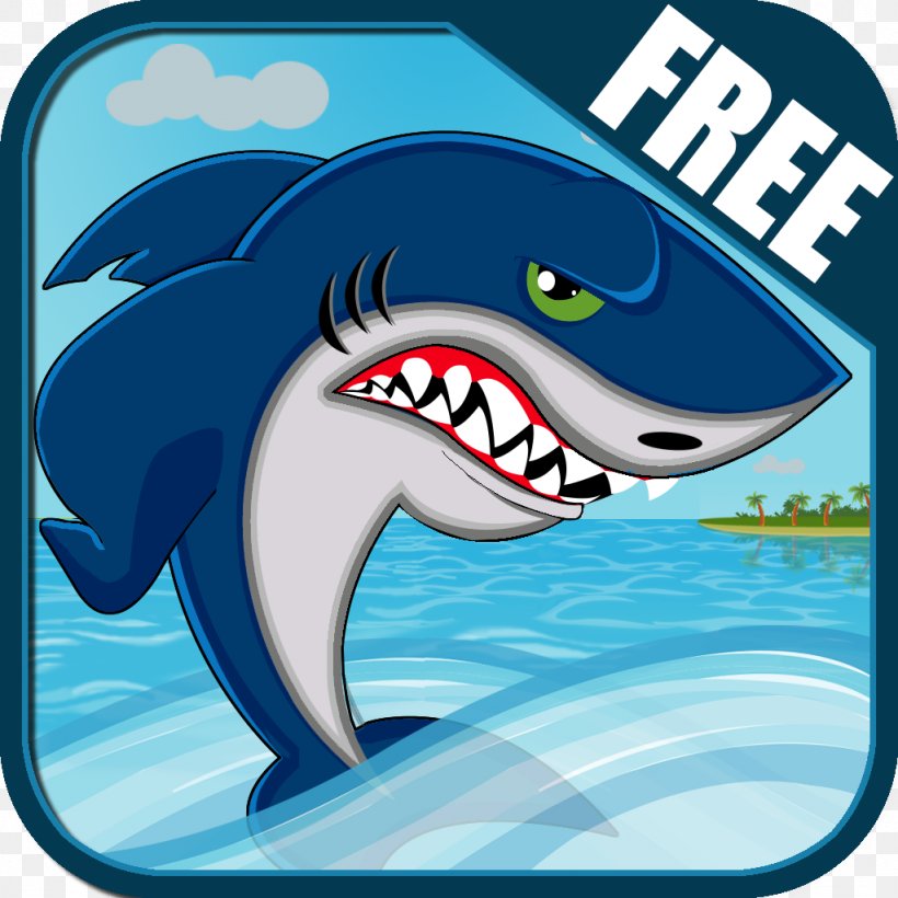 Shark Porpoise Cartoon Text Messaging, PNG, 1024x1024px, Shark, App Store, Cartilaginous Fish, Cartoon, Cetacea Download Free