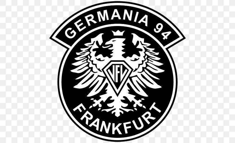 VfL Germania 1894 Eintracht Frankfurt Frankfurter FC Victoria 1899 Football, PNG, 500x500px, Frankfurt, Area, Association, Badge, Black And White Download Free