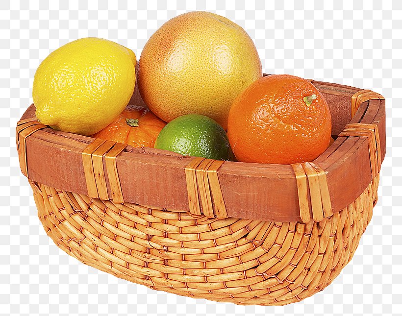 Grapefruit Lemon Basket Clementine, PNG, 800x645px, Grapefruit, Apple, Bamboe, Banana, Basket Download Free