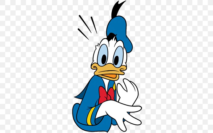 Donald Duck Clip Art Sticker Daffy Duck, PNG, 512x512px, Duck, Animated Film, Art, Artwork, Beak Download Free