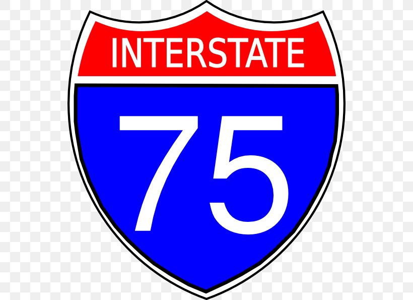 Interstate 75 In Ohio US Interstate Highway System Interstate 10 Road, PNG, 552x595px, Interstate 75 In Ohio, Area, Blue, Brand, Highway Download Free