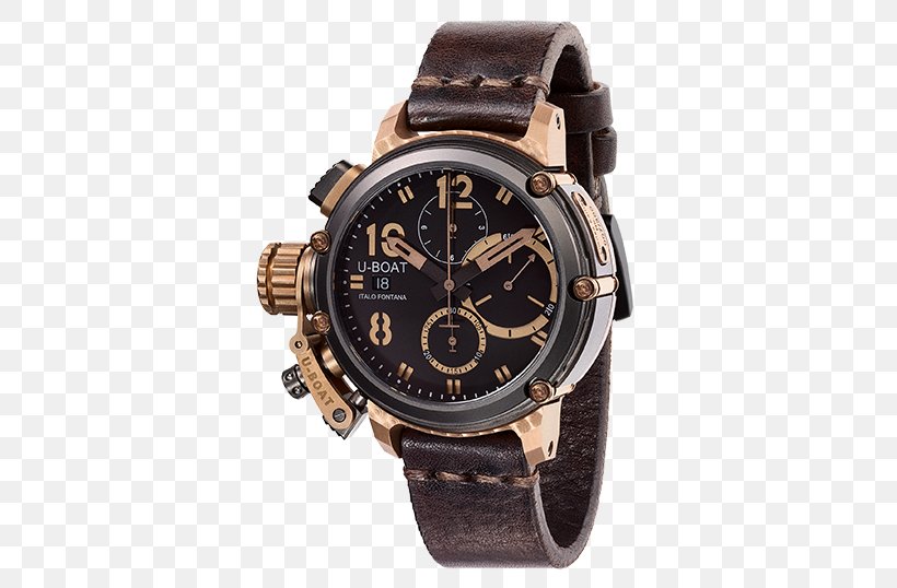 Automatic Watch U-boat Strap Omega SA, PNG, 538x538px, Watch, Automatic Watch, Brand, Brown, Chronograph Download Free