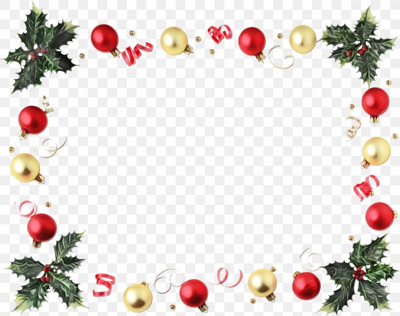 Background Watercolor Frame, PNG, 1500x1187px, Watercolor, Borders And Frames, Christmas Day, Christmas Decoration, Christmas Ornament Download Free