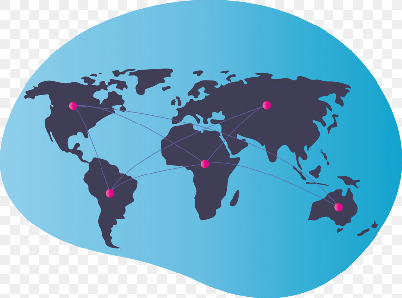 Connected World, PNG, 3000x2228px, Connected World, Aqua, Magenta, Plate, Purple Download Free