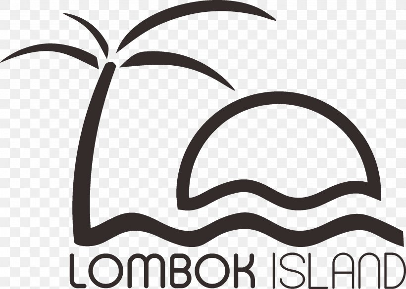 Lombok Clip Art Brand Logo Island, PNG, 2592x1852px, Lombok, Area, Artwork, Black And White, Brand Download Free