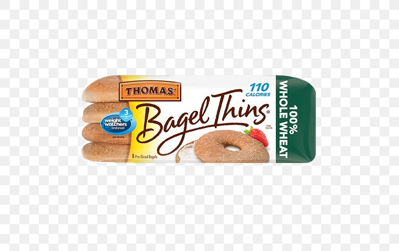 Bagel English Muffin Thomas' Whole Grain, PNG, 515x515px, Bagel, Bread, Breakfast, Calorie, Cream Cheese Download Free