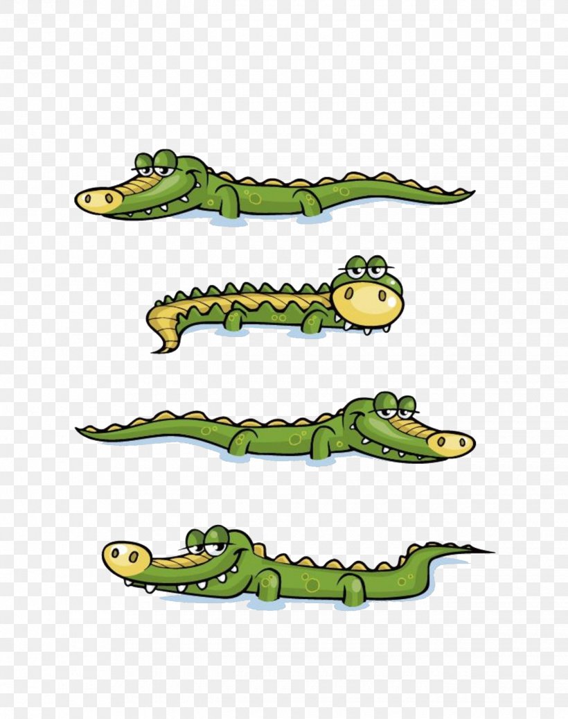 Crocodile Cartoon Download, PNG, 1340x1696px, Crocodile, Cartoon, Crocodiles, Crocodilia, Grass Download Free