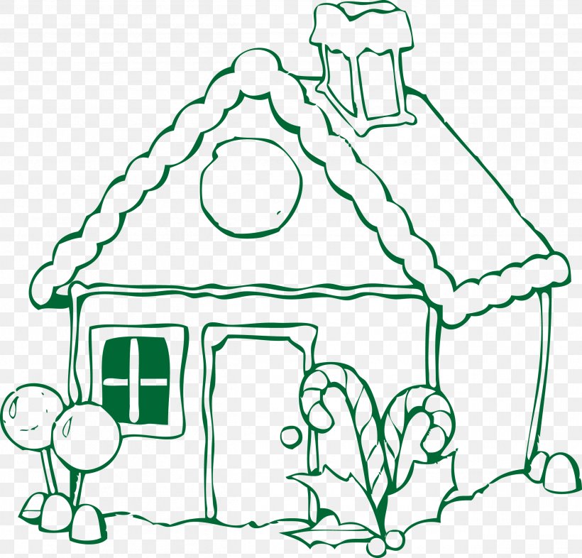 Gingerbread House The Gingerbread Man Coloring Book, PNG, 2519x2415px, Gingerbread House, Area, Artwork, Black And White, Book Download Free