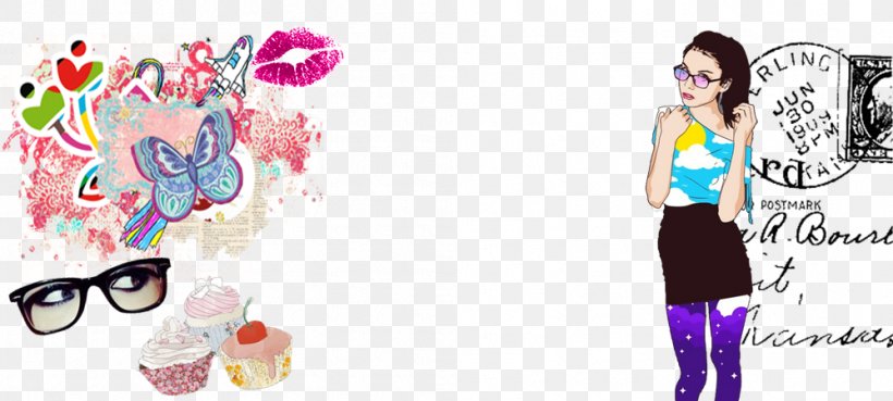 Graphic Design New Look Fashion Spar, PNG, 999x450px, Watercolor, Cartoon, Flower, Frame, Heart Download Free