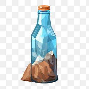 Beer Bottle - Bottle With Mountain PNG