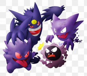Gastly - Gastly Haunter Gengar PokÃ©mon PNG