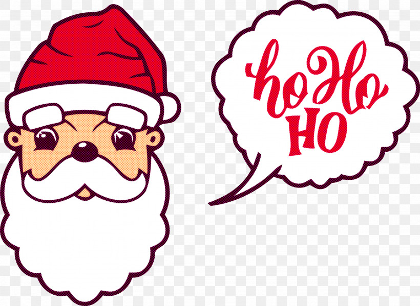 Hello Santa Santa Clause Christmas, PNG, 3278x2398px, Hello Santa, Beard, Cartoon, Cheek, Christmas Download Free