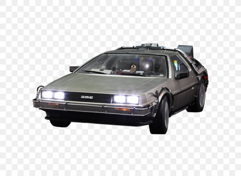 Marty McFly DeLorean DMC-12 Dr. Emmett Brown Car DeLorean Time Machine, PNG, 600x600px, Watercolor, Cartoon, Flower, Frame, Heart Download Free