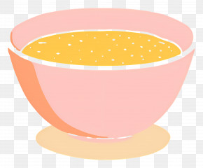 Pink Bowl Of Cereal - Pink Bowl Of Cereal Drawing PNG