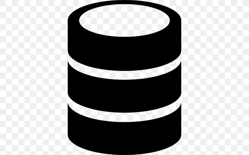 Database, PNG, 512x512px, Database, Black, Black And White, Data, Logo Download Free