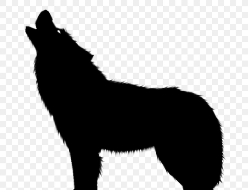 wolf black and white clipart