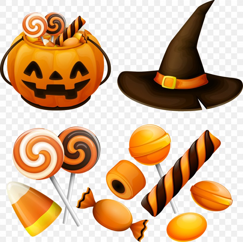Halloween Candy Pumpkin Jack-o'-lantern, PNG, 2842x2836px, Halloween, Calabaza, Candy, Clip Art, Festival Download Free