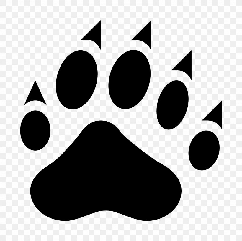 Wildcat Paw Stencil Clip Art, PNG, 1600x1600px, Cat, Big Cat, Black, Black And White, Decal Download Free