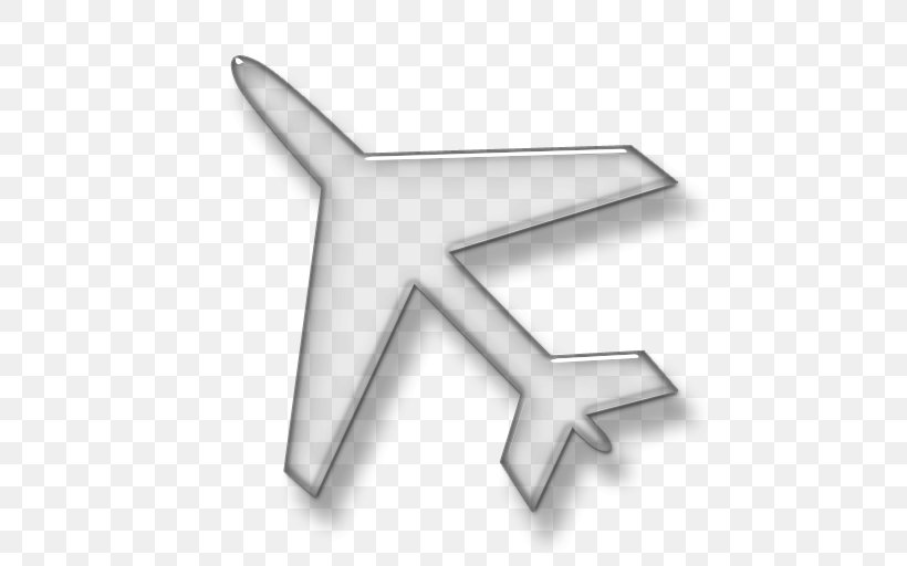 Airplane Desktop Wallpaper Clip Art, PNG, 512x512px, Airplane, Black And White, Cargo Aircraft, Symbol, Triangle Download Free