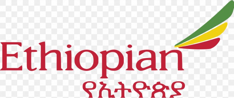 Logo Ethiopian Airlines Airplane, PNG, 1536x646px, Logo, Airline, Airplane, Area, Brand Download Free