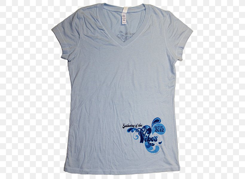 T-shirt Pocket Blue Gathering Of The Vibes Sleeve, PNG, 800x600px, Watercolor, Cartoon, Flower, Frame, Heart Download Free