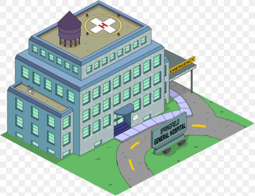 The Simpsons: Tapped Out Dr. Hibbert Homer Simpson Mercy Hospital Springfield, PNG, 958x738px, Simpsons Tapped Out, Architecture, Building, Dr Hibbert, Dr Nick Download Free