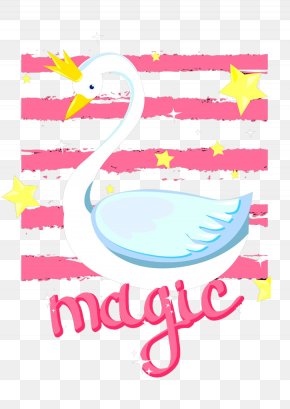 Hand Painted Swan - Black Swan Clip Art PNG