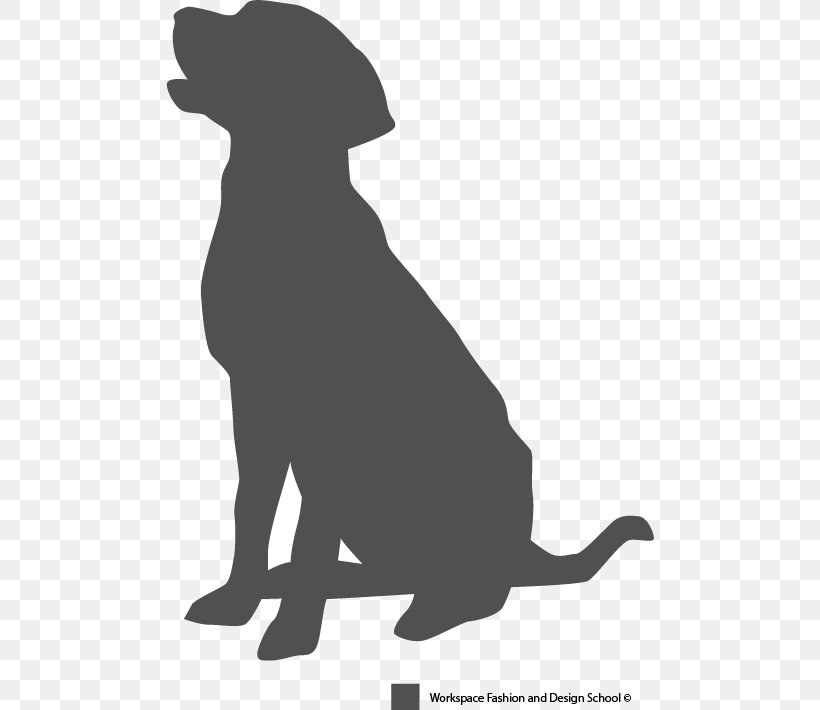Labrador Retriever Puppy Dog Breed Pet Sitting Silhouette, PNG