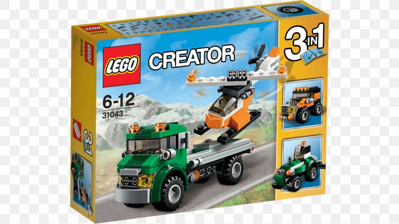 Lego Creator Toy LEGO 31043 Creator Chopper Transporter Lego City, PNG, 1488x837px, Lego Creator, Helicopter, Lego, Lego City, Lego Duplo Download Free