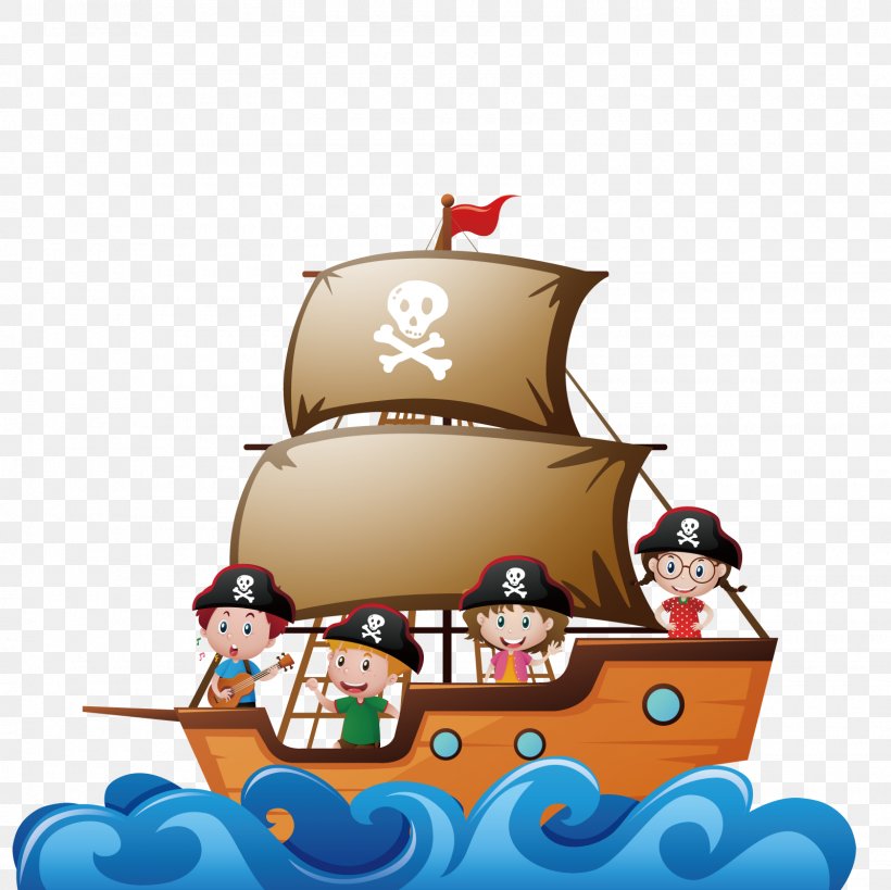 Piracy Child Ship Illustration, PNG, 1600x1600px, Piracy, Art, Birthday Cake, Cake, Cake Decorating Download Free