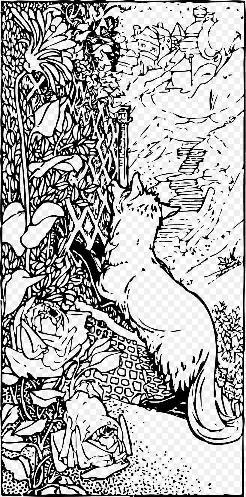 The Fox And The Grapes Aesops Fables Clip Art, PNG, 1289x2601px, Fox And The Grapes, Aesop, Aesops Fables, Area, Art Download Free