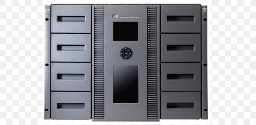 Hewlett-Packard Tape Library Linear Tape-Open Tape Drives HP StorageWorks, PNG, 1002x491px, 19inch Rack, Hewlettpackard, Autoloader, Computer Case, Computer Data Storage Download Free