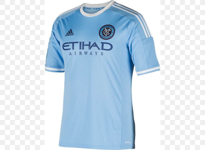 New York City FC MLS T-shirt Manchester City F.C., PNG, 600x600px, New York City Fc, Active Shirt, Adidas, Blue, Brand Download Free