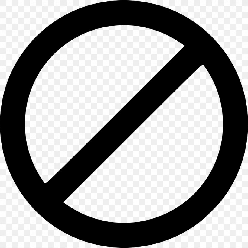 Sign No Symbol, PNG, 980x982px, Sign, Area, Black And White, Check Mark, Checkbox Download Free