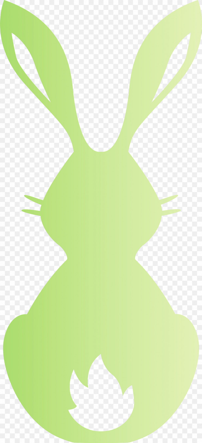 Green Yellow Plant, PNG, 1367x3000px, Cute Bunny, Easter Day, Green, Paint, Plant Download Free