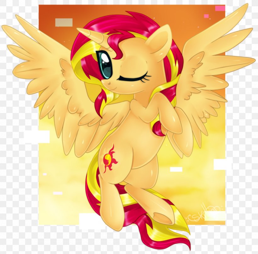 Sunset Shimmer Animated Cartoon Cutie Mark Crusaders, PNG, 899x888px, Watercolor, Cartoon, Flower, Frame, Heart Download Free