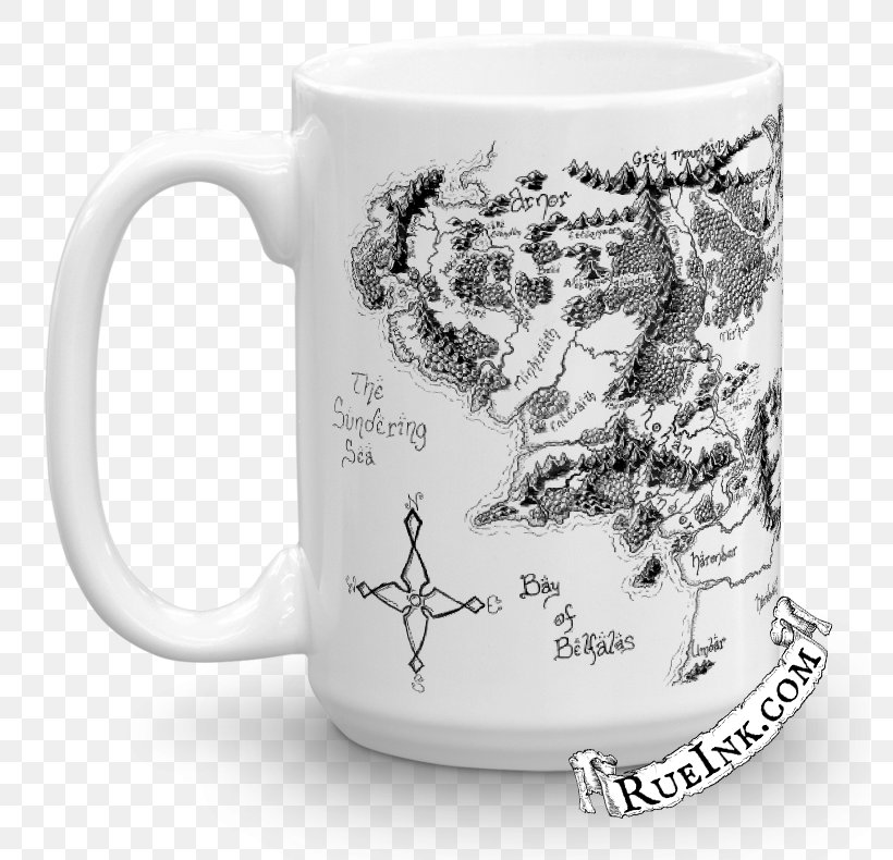 The Hobbit A Map Of Middle-earth Thranduil, PNG, 779x790px, Hobbit, Art, Blank Map, Cartography, Coffee Cup Download Free