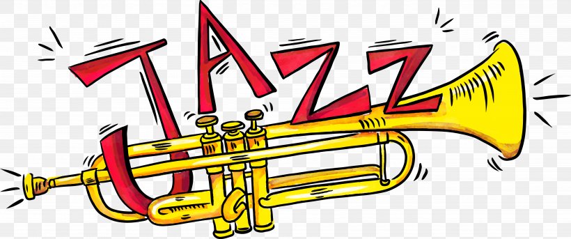 Trumpet Trombone Musical Instrument Jazz, PNG, 5208x2183px, Watercolor, Cartoon, Flower, Frame, Heart Download Free