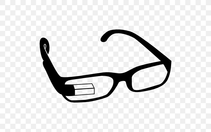 Google Glass Goggles Glasses, PNG, 512x512px, Google Glass, Black And White, Brand, Eyewear, Glasses Download Free