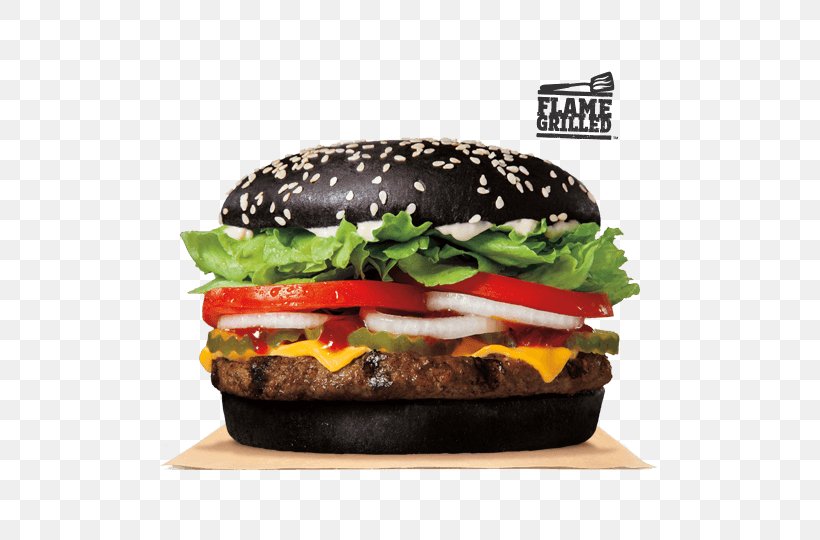 Hamburger Black Bun Whopper Fast Food Burger King, PNG, 500x540px, Hamburger, A1 Sauce, Black Bun, Blt, Breakfast Sandwich Download Free