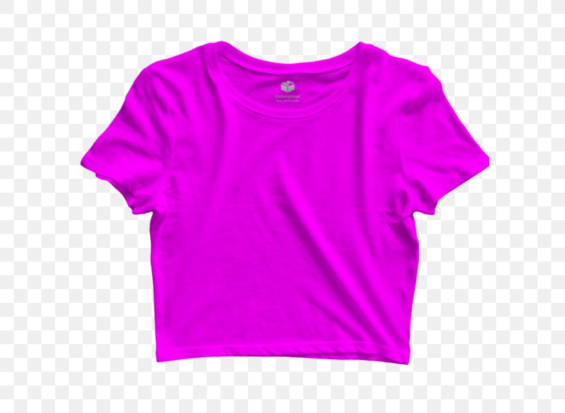 T-shirt Crop Top Sleeve, PNG, 600x600px, Tshirt, Active Shirt, Crop Top, Lavender, Magenta Download Free