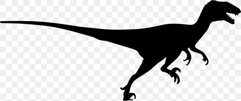 Velociraptor Deinonychus Tyrannosaurus Centrosaurus Dinosaur, PNG, 980x414px, Velociraptor, Beak, Black And White, Centrosaurus, Deinonychus Download Free