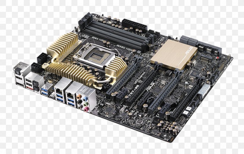 Intel Motherboard LGA 1150 ASUS Z97-WS, PNG, 1600x1012px, Intel, Asus, Atx, Chipset, Circuit Component Download Free