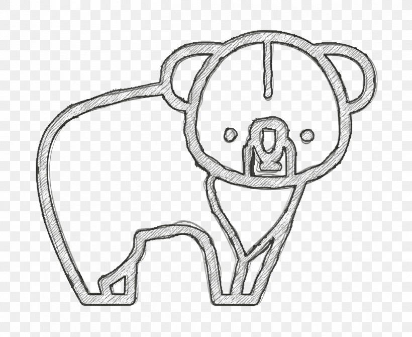 Koala Icon Forest Animals Icon, PNG, 1248x1020px, Koala Icon, Forest Animals Icon, Line Art, Walking Shoe Download Free