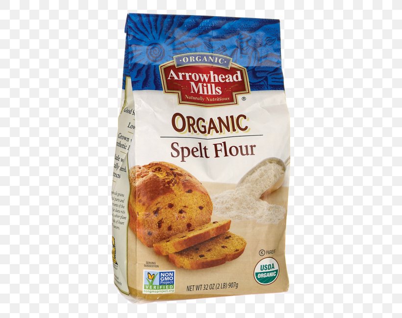 Organic Food Junk Food Arrowhead Mills Spelt Flour, PNG, 650x650px, Organic Food, Arrowhead Mills, Bread, Flavor, Flour Download Free